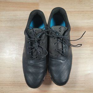 UNDER ARMOUR TEMPO TOUR GOLF SHOES SIZE 12 US BLACK BLUE 1270205-011